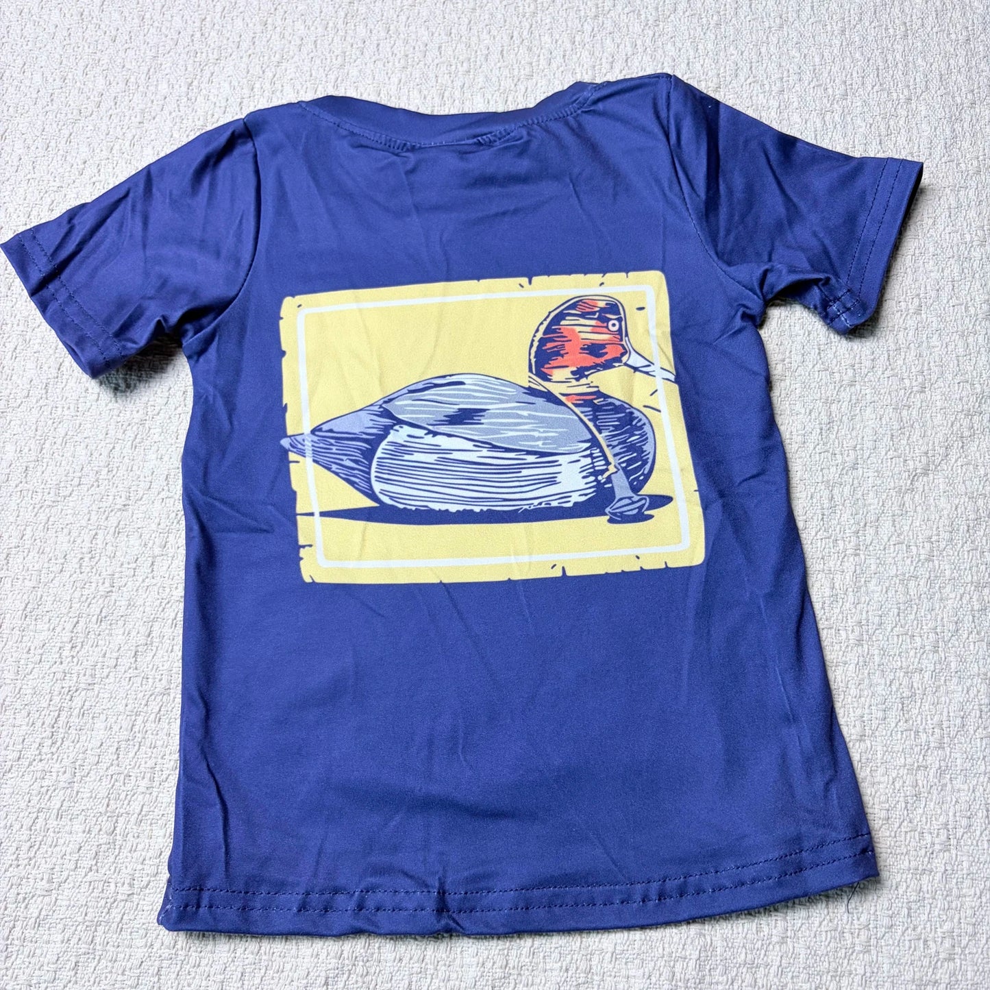 Baby Boys Short Sleeve Tee Shirt Western Hunting Theme with Dog Deer Ducks Design Sibling Matching Tops for Kids